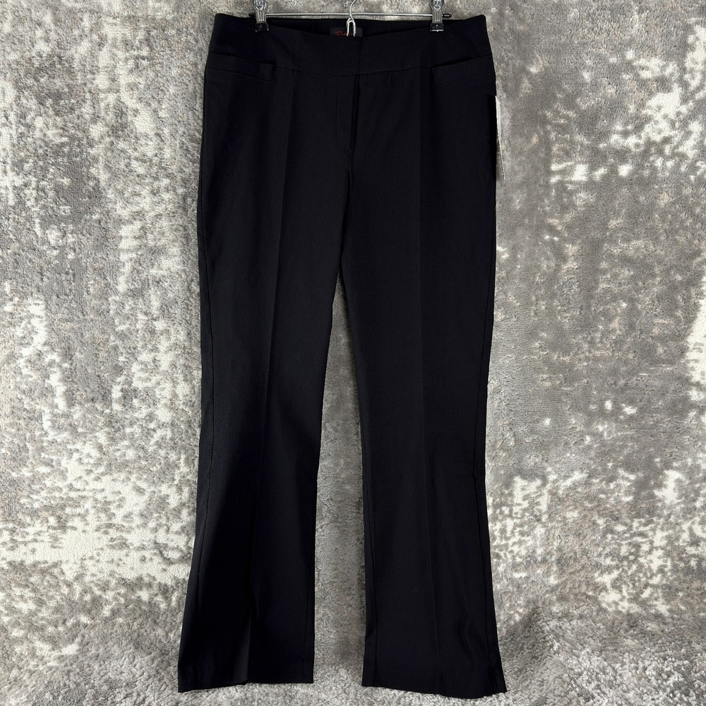 NEW Rekucci Size 16 Bootcut Stretch Comfort Pull On Dress Pants‎ Black Women